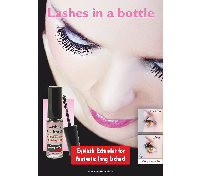 LASHES IN A BOTTLE POSTER