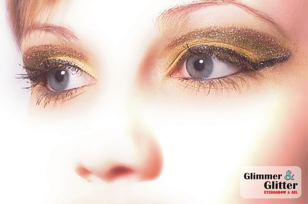 GLIMMER & GLITTER Eyeshadow
Black - Gold - Sand